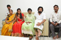 Pawan Kalyan Meets Srija Family